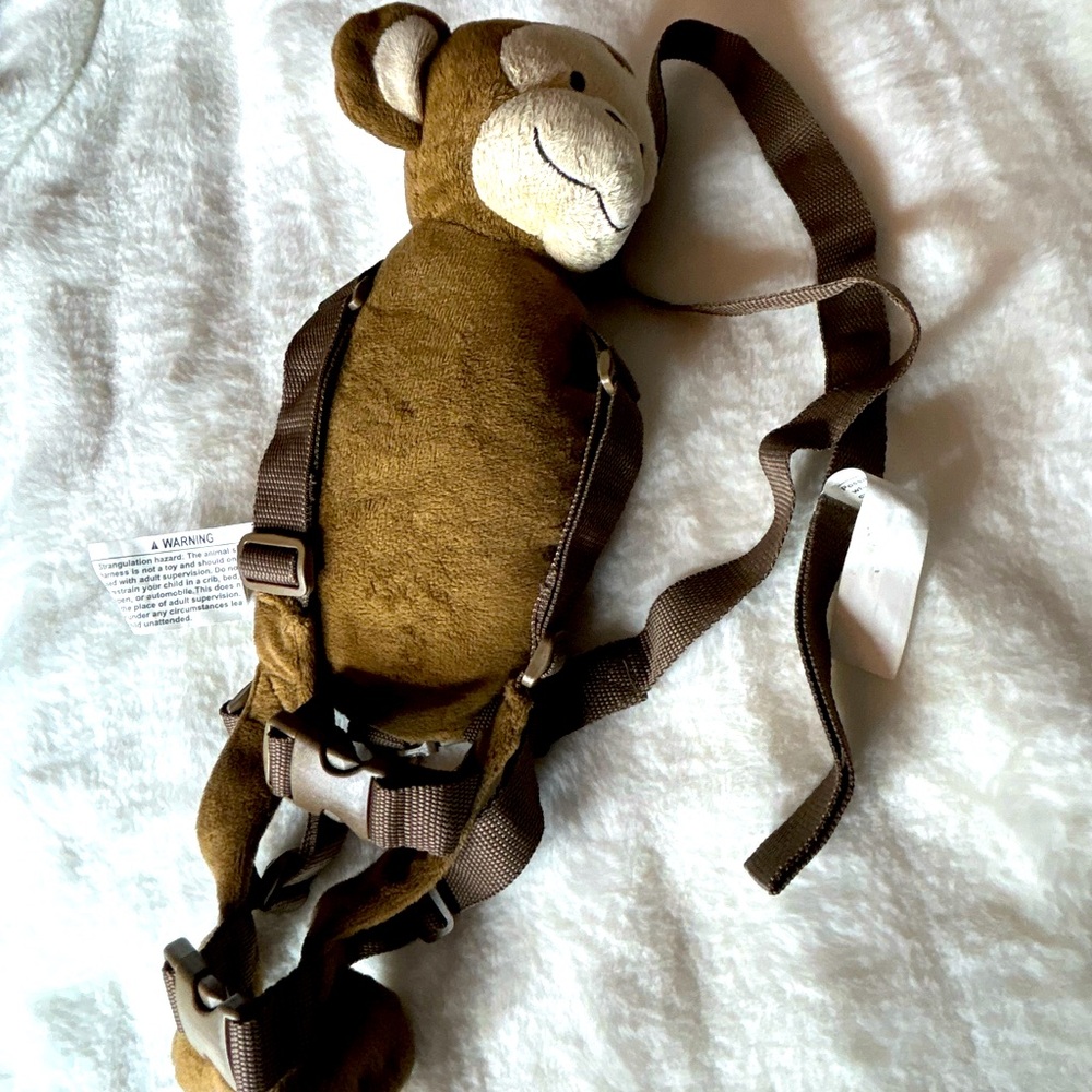 Gold Bug Child Harness Reach Monkey Plush Soft Stuffed Animal